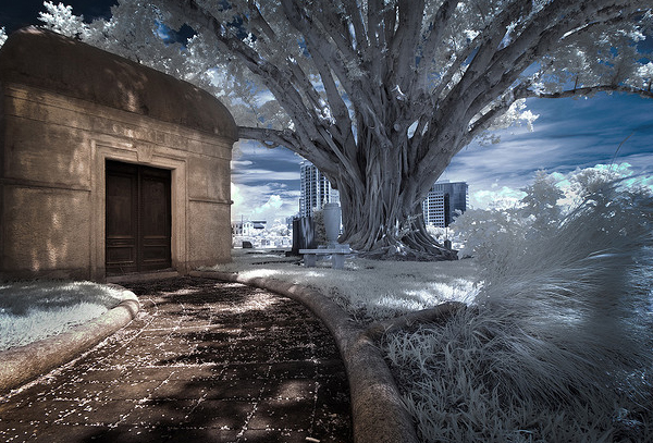 mausoleum in duo tone infrared 45 Impressive Examples of Infrared Photography
