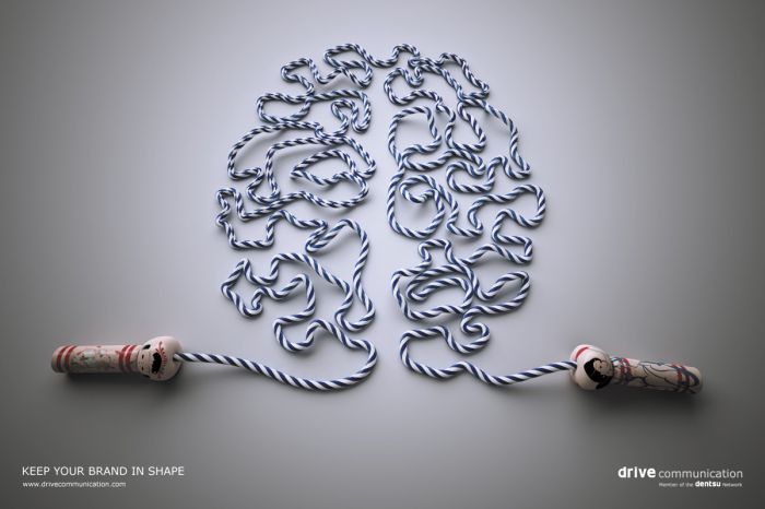drive communication brain fitness1 35 Creative Fitness Ads To Encourage You 