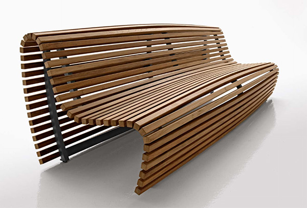 outdoor bench seating wood bb italia 21 30 Adventurous Public Bench 