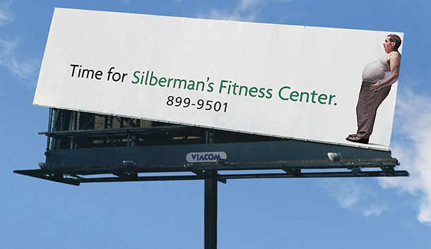 yoga fitness ads silbermans billboard1 35 Creative Fitness Ads To Encourage You 