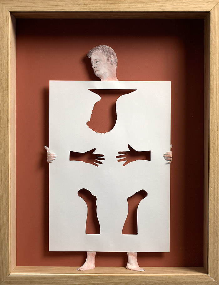 15 paperman 11 25 Striking Framed Papercuts by Peter Callesen