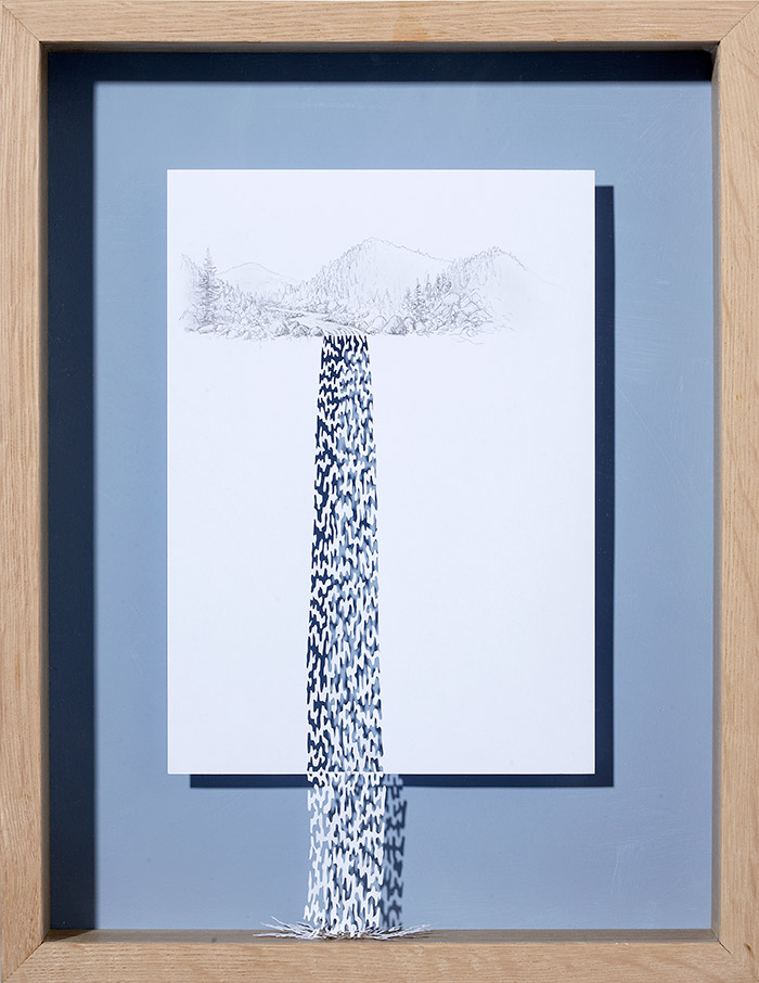 15 water always finds its way 11 25 Striking Framed Papercuts by Peter Callesen