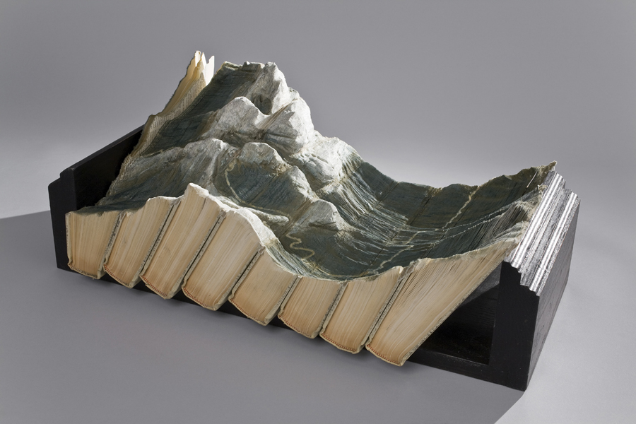 16 tectonic 1s1 Mind Blowing Book Sculptures by Guy Laramee