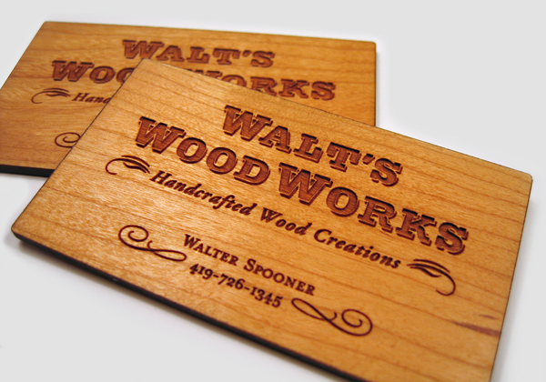 walts1 25 Unconventional Wooden Business Cards