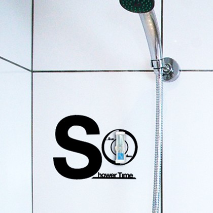 hu2 shower sand timer 4201 40 Innovative Wall Stickers by Hu2 Design