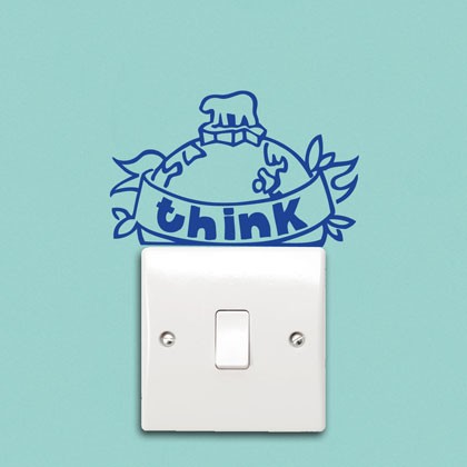 hu2 think eco reminder sticker blue mr20111 40 Innovative Wall Stickers by Hu2 Design