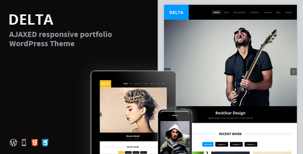 DELTA - AJAX Portfolio Responsive WordPress Theme