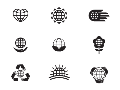 Earth Day Logo Options by Dustin Wallace PR