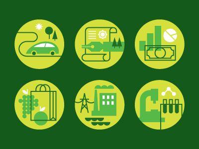Green Icons by Eight Hour Day