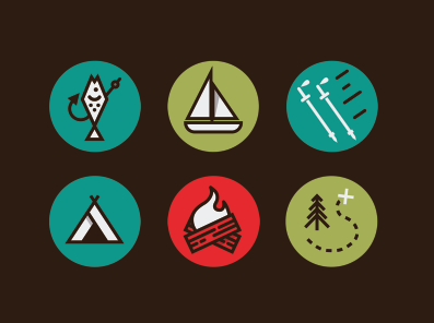 Outdoor Activity Icons by Jesus